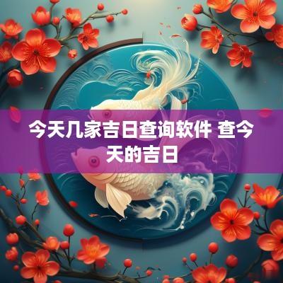 今天几家吉日查询软件 查今天的吉日