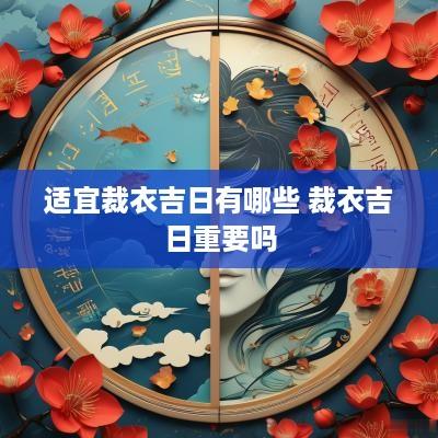 适宜裁衣吉日有哪些 裁衣吉日重要吗