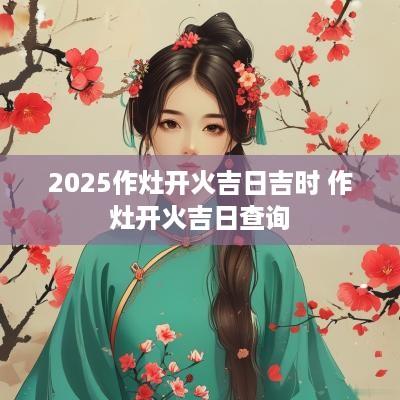 2025作灶开火吉日吉时 作灶开火吉日查询