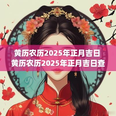 黄历农历2025年正月吉日 黄历农历2025年正月吉日查询