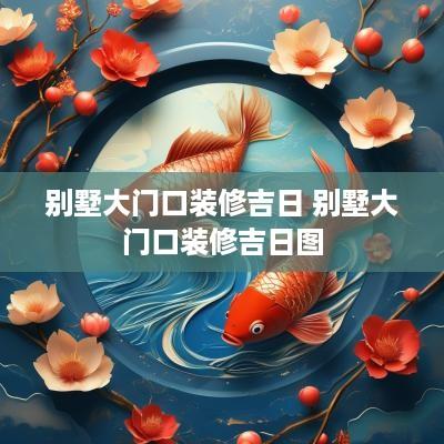 别墅大门口装修吉日 别墅大门口装修吉日图