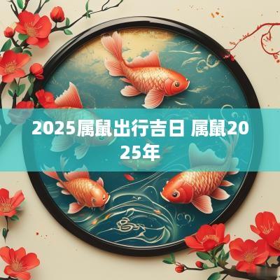 2025属鼠出行吉日 属鼠2025年