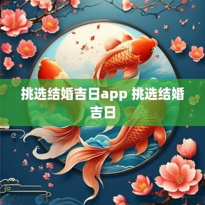 挑选结婚吉日app 挑选结婚吉日