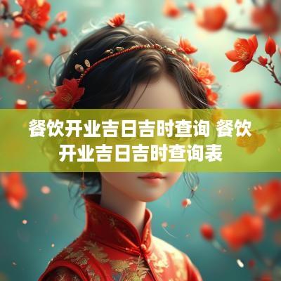 餐饮开业吉日吉时查询 餐饮开业吉日吉时查询表