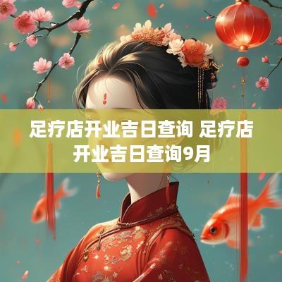 足疗店开业吉日查询 足疗店开业吉日查询9月
