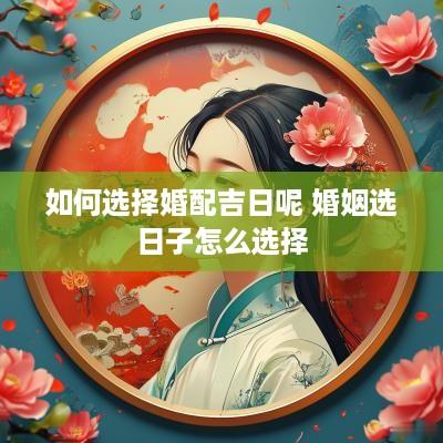如何选择婚配吉日呢 婚姻选日子怎么选择