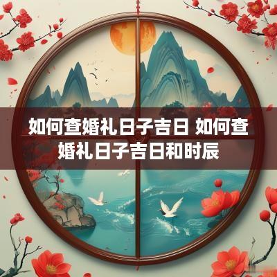 如何查婚礼日子吉日 如何查婚礼日子吉日和时辰