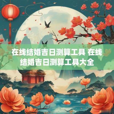在线结婚吉日测算工具 在线结婚吉日测算工具大全