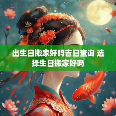 出生日搬家好吗吉日查询 选择生日搬家好吗