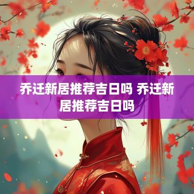 乔迁新居推荐吉日吗 乔迁新居推荐吉日吗