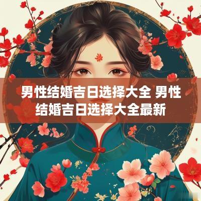 男性结婚吉日选择大全 男性结婚吉日选择大全最新