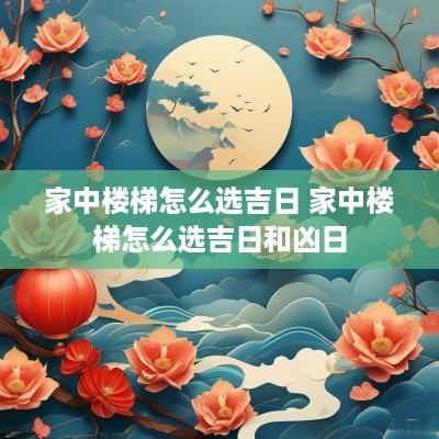 家中楼梯怎么选吉日 家中楼梯怎么选吉日和凶日