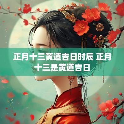 正月十三黄道吉日时辰 正月十三是黄道吉日