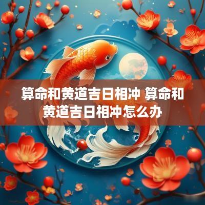 算命和黄道吉日相冲 算命和黄道吉日相冲怎么办