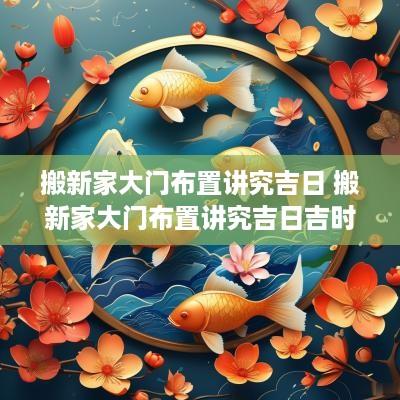 搬新家大门布置讲究吉日 搬新家大门布置讲究吉日吉时吗