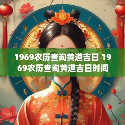 1969农历查询黄道吉日 1969农历查询黄道吉日时间