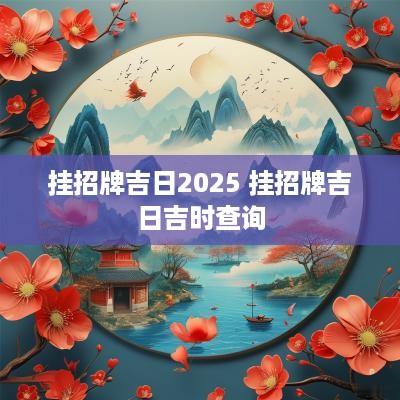 挂招牌吉日2025 挂招牌吉日吉时查询