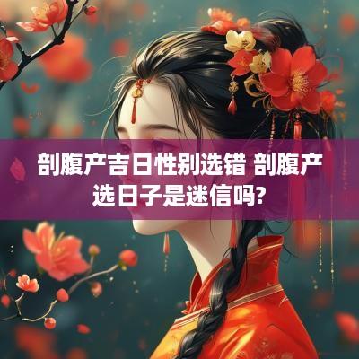 剖腹产吉日性别选错 剖腹产选日子是迷信吗?