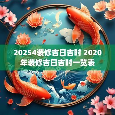 20254装修吉日吉时 2025年装修吉日吉时一览表