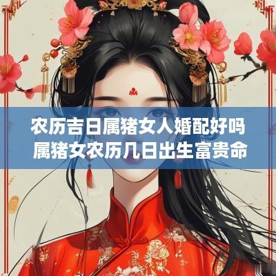农历吉日属猪女人婚配好吗 属猪女农历几日出生富贵命