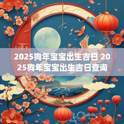 2025狗年宝宝出生吉日 2025狗年宝宝出生吉日查询