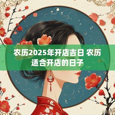 农历2025年开店吉日 农历适合开店的日子