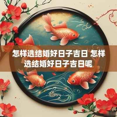 怎样选结婚好日子吉日 怎样选结婚好日子吉日呢