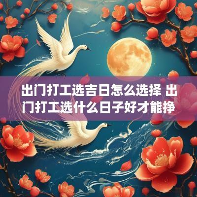 出门打工选吉日怎么选择 出门打工选什么日子好才能挣钱