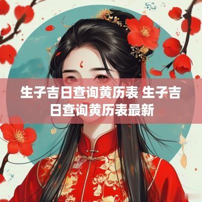 生子吉日查询黄历表 生子吉日查询黄历表最新