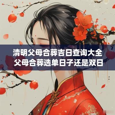 清明父母合葬吉日查询大全 父母合葬选单日子还是双日子