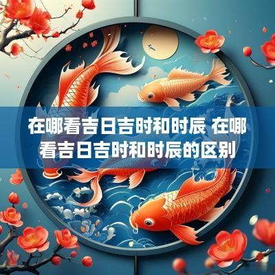 在哪看吉日吉时和时辰 在哪看吉日吉时和时辰的区别