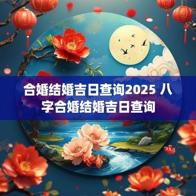 合婚结婚吉日查询2025 八字合婚结婚吉日查询
