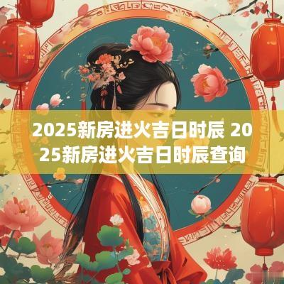 2025新房进火吉日时辰 2025新房进火吉日时辰查询