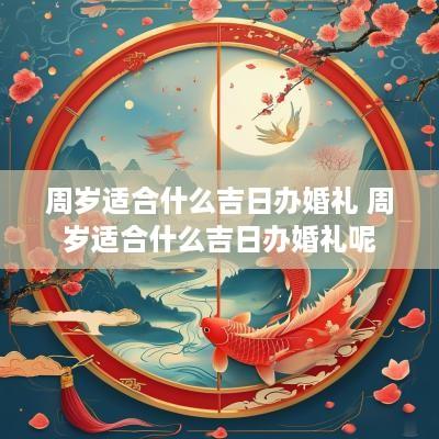 周岁适合什么吉日办婚礼 周岁适合什么吉日办婚礼呢