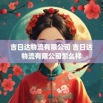 吉日达物流有限公司 吉日达物流有限公司怎么样