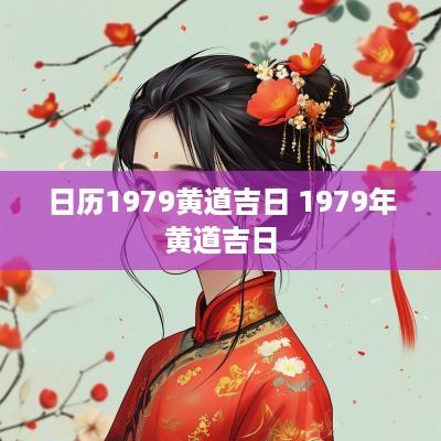 日历1979黄道吉日 1979年黄道吉日