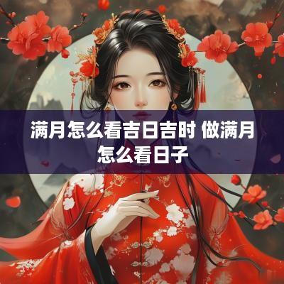 满月怎么看吉日吉时 做满月怎么看日子