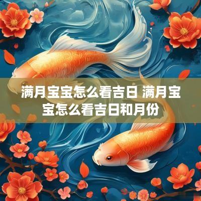 满月宝宝怎么看吉日 满月宝宝怎么看吉日和月份