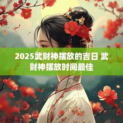 2025武财神摆放的吉日 武财神摆放时间最佳