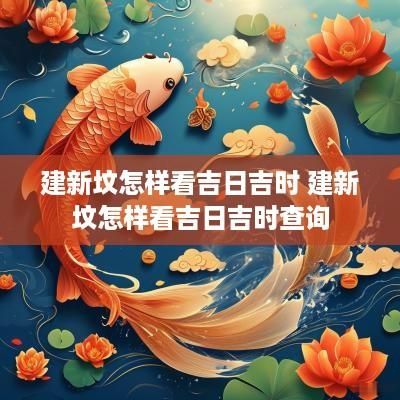 建新坟怎样看吉日吉时 建新坟怎样看吉日吉时查询
