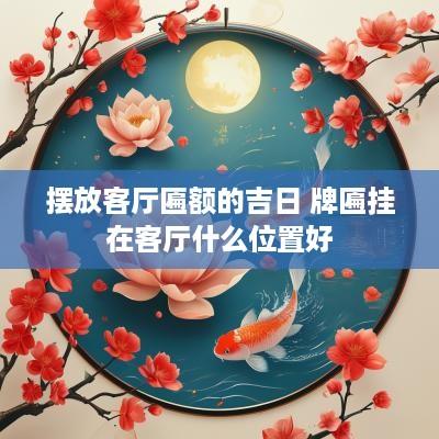 摆放客厅匾额的吉日 牌匾挂在客厅什么位置好