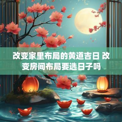 改变家里布局的黄道吉日 改变房间布局要选日子吗