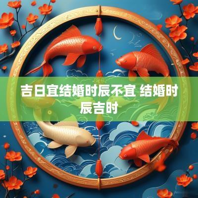 吉日宜结婚时辰不宜 结婚时辰吉时