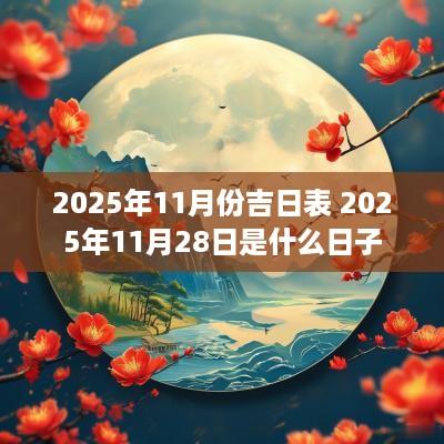 2025年11月份吉日表 2025年11月28日是什么日子