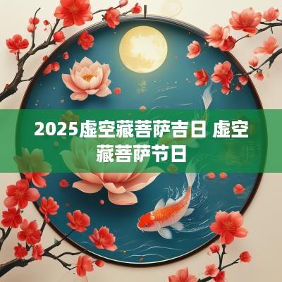 2025虚空藏菩萨吉日 虚空藏菩萨节日