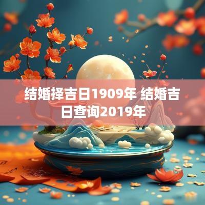 结婚择吉日1909年 结婚吉日查询2019年