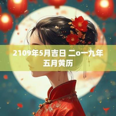 2109年5月吉日 二o一九年五月黄历