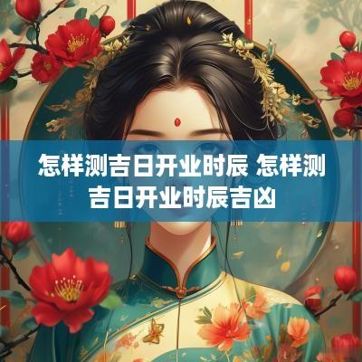 怎样测吉日开业时辰 怎样测吉日开业时辰吉凶