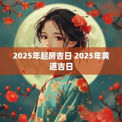 2026年起房吉日 2026年黄道吉日