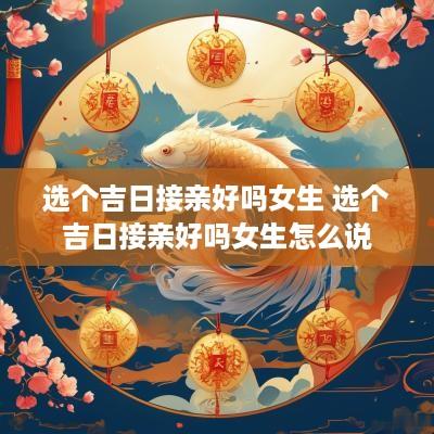 选个吉日接亲好吗女生 选个吉日接亲好吗女生怎么说